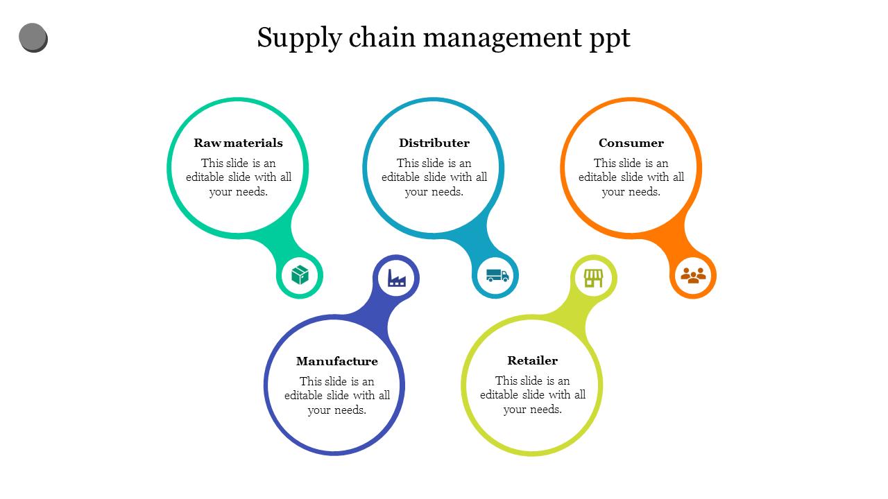 Free - Best Supply Chain Management PPT 5-Node Slide Design